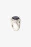 David Yurman Sterling Silver/Amethyst Diamond Albion Ring