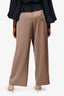Jenni Kayne Green Wide Leg Silk Pants Size L
