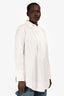 A.L.C White Cotton Button Down Blouse Size M
