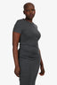Brunello Cucinelli Grey Cotton Bead Back Detail Dress Est. Size M/L