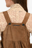 Sportmax Code Brown Suede Sleeveless Mini Dress Size 6