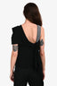 Roland Mouret Black Off The Shoulder Top Size 4