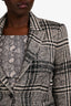 Judith & Charles Black/Grey Tweed Single Button Blazer Size 8