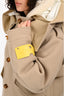 Off-White Beige Wool Hooded Shirt Parka Size 36