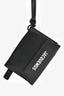 Jacquemus Black Leather Card Holder with Strap