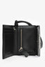 Jacquemus Black Leather Card Holder with Strap