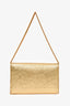 Saint Laurent Gold Metallic Wallet on Chain