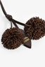 Miu Miu Brown 'Briarwood Trick' Leather Key Ring