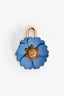 Miu Miu Blue Leather Flower Micro 'Trick' Charm
