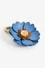 Miu Miu Blue Leather Flower Micro 'Trick' Charm
