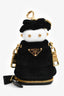 Prada Black Velvet Robot Bag Charm