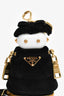 Prada Black Velvet Robot Bag Charm
