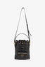 Christian Dior Black Cannage Leather 'Caro' Small Bucket Bag