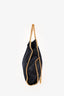 Stella McCartney Navy Suede Gold Chain Fold Over Falabella Shoulder Bag