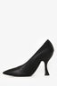 Moschino Black Leather Icing Logo Pumps Size 38