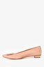 Roger Vivier Cream Patent Square Toe Flats Size 38