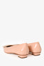 Roger Vivier Cream Patent Square Toe Flats Size 38