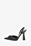Versace Black Leather Medusa Slingback Pumps Size 38
