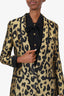 Smythe Gold/Black Cheetah Print Blazer size 2