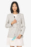 Veronica Beard White/Black Striped Blazer Size 6