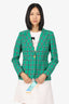 Smythe Green/Black Plaid Blazer Size 8