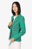 Smythe Green/Black Plaid Blazer Size 8