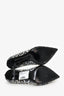 Salvatore Ferragamo Black/White Beaded Pumps Size 8.5