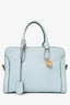 Alexander McQueen Light Blue Skull Top Handle Bag