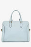 Alexander McQueen Light Blue Skull Top Handle Bag