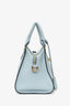 Alexander McQueen Light Blue Skull Top Handle Bag