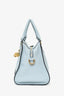 Alexander McQueen Light Blue Skull Top Handle Bag