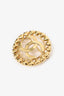 Pre-Loved Chanel™ Gold CC Heart Brooch