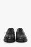 Alaïa Black Leather Laser Cut-out Oxford Size 36