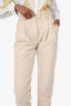 Brunello Cucinelli Beige Straight Leg Pants size 0