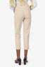 Brunello Cucinelli Beige Straight Leg Pants size 0
