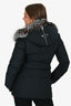 Mackage Black/ Silver Fox Fur Down Parka Coat Size XS