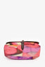 Pre-Loved Chanel™ 2014 Pink Suede 'Flower Power' Messenger Bag