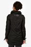 Burberry Sport Black Nylon Midi Zip Jacket Size XS