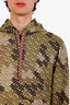 Burberry Green 'TB' Printed Hoodie Size M Mens