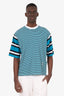 Marni Blue/White Stripped T-Shirt Size 48 Mens