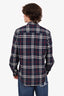Burberry Blue Check Button Up Unicorn Patch Shirt Size M Mens