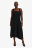 Proenza Schouler White Label Black Stitch Detail Midi Dress Size 6 US