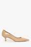 Stuart Weitzman Nude Patent Leather Pointed Heels Size 7