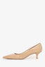 Stuart Weitzman Nude Patent Leather Pointed Heels Size 7