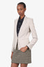 Belstaff Grey Single Breasted Zip Detail Blazer Estimated Size XS