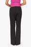 Sandro Black Straight Leg Crystal Detail Pants size 36