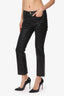 Frame Black Leather 'Le Crop Mini Boot' Pants Size 27