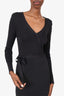 Rudsak Black Knit Long Sleeve V-Neck Dress Size XS