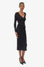 Rudsak Black Knit Long Sleeve V-Neck Dress Size XS