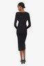 Rudsak Black Knit Long Sleeve V-Neck Dress Size XS